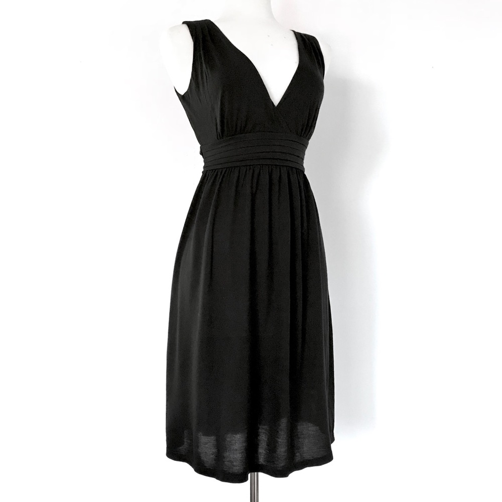 NWT Gap Tencel Black Sleeveless Fit & Flare Dress